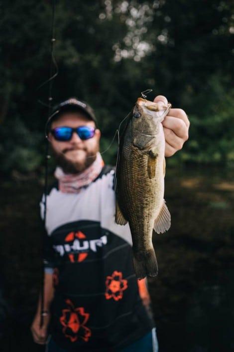 Sakura Croatia team member Robert Pljuscec with a nice bass