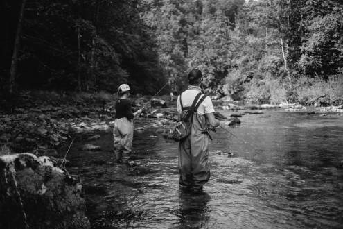 trout fishing in croatia on Dobra river