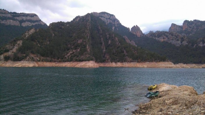 Lac de barrage Espagne