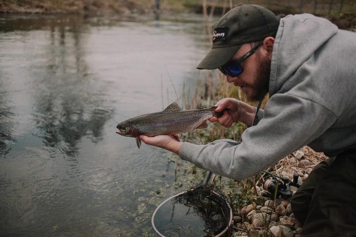 Robert Pljuscec sakura fishing croatia release rainbow trout