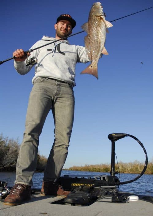 Petit red Drum pris au LS Gary Yamamoto