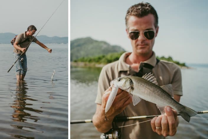 Miro from sakura croatia with a seabass caught on stickbait