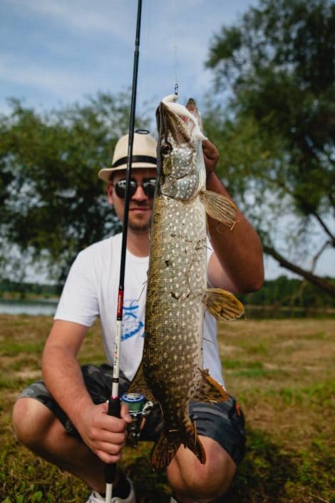 Marko pavic de top fishing avec un brochet pris sur ryokan sakura 