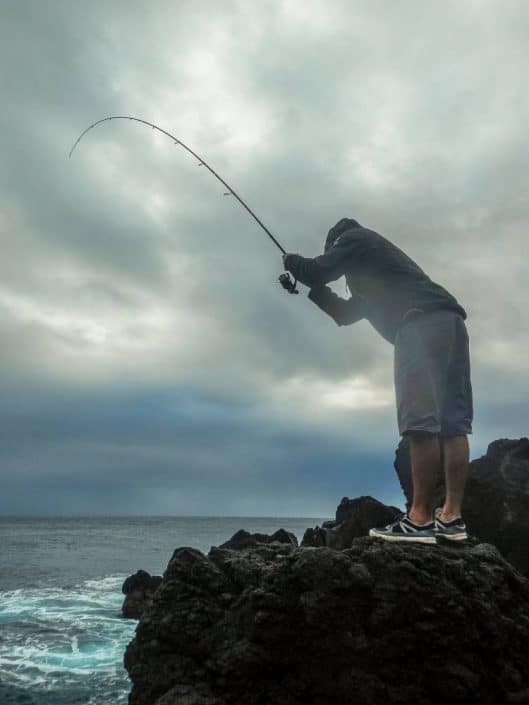 shore fishing in acores islands