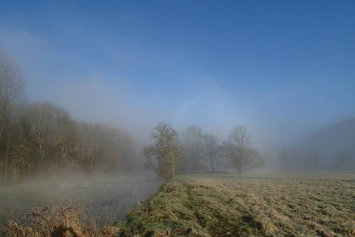 ouverture de la truite 2017 dans la brume qui se dissipe