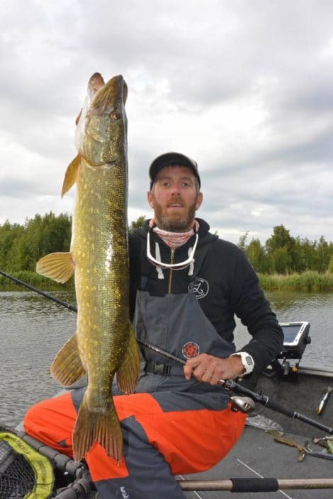 nice pike caught on monsoon spinnerbait by tanguy marlin sakura product manager