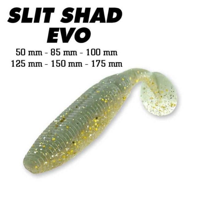 Leurres souple pêche mer rivière Sakura Slit Shad 125 Blue Back
