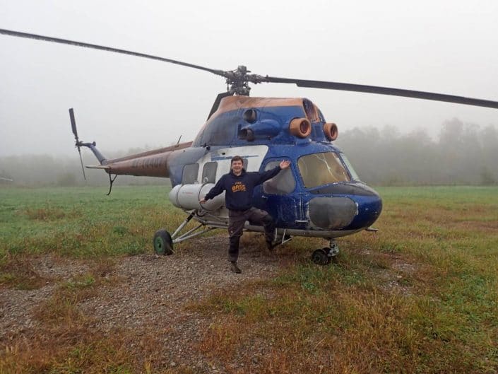 pêche aventure en hélicoptère