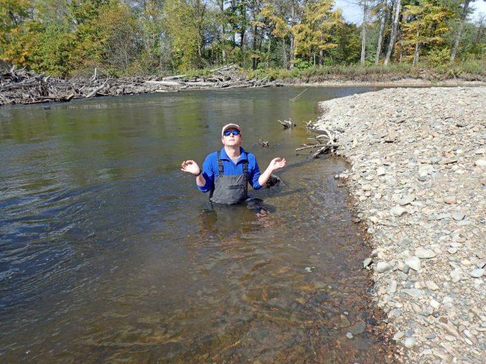 Bain dans la riviere serpent