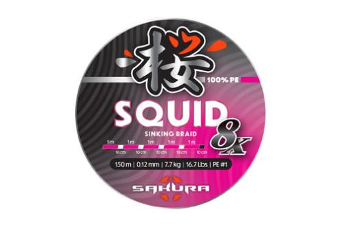 tresse 8 brins sakura squid 8x