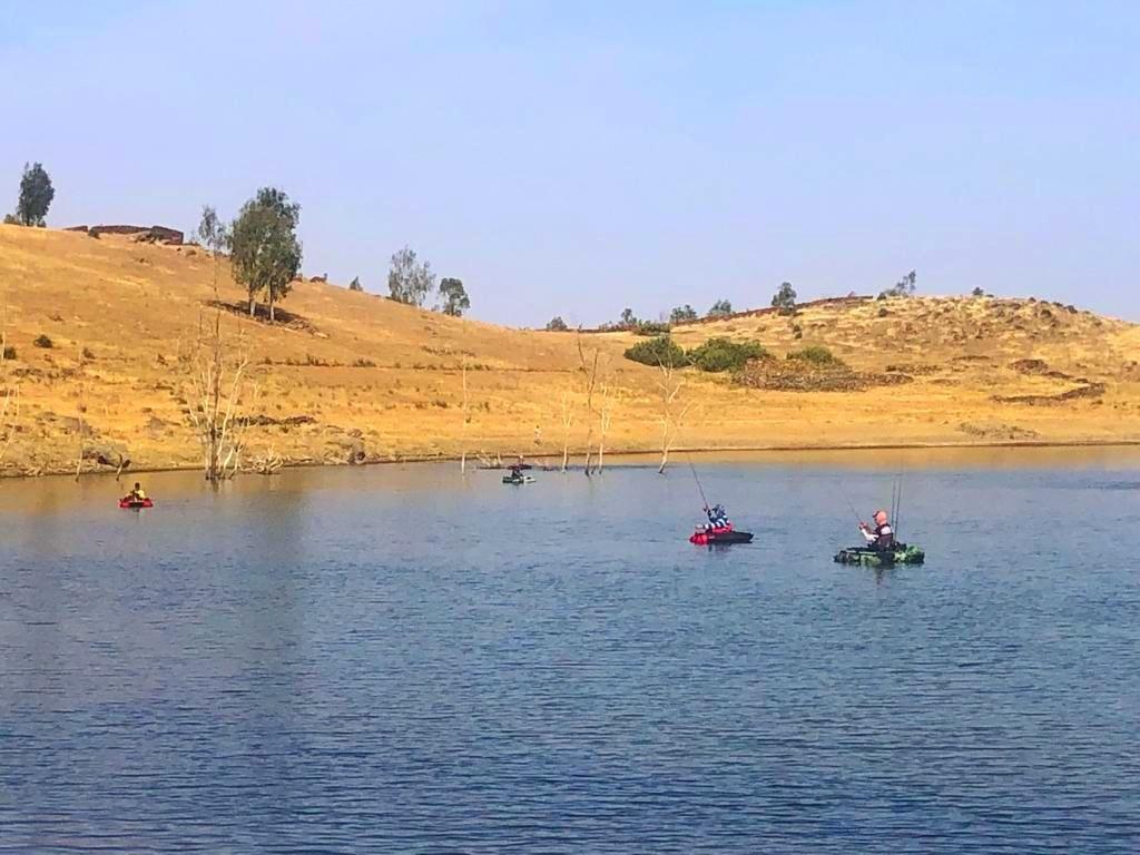 peche du bass au Maroc en float tube