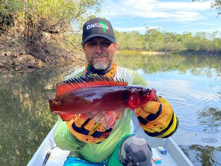 peche en Amazonie avec du matériel Sakura