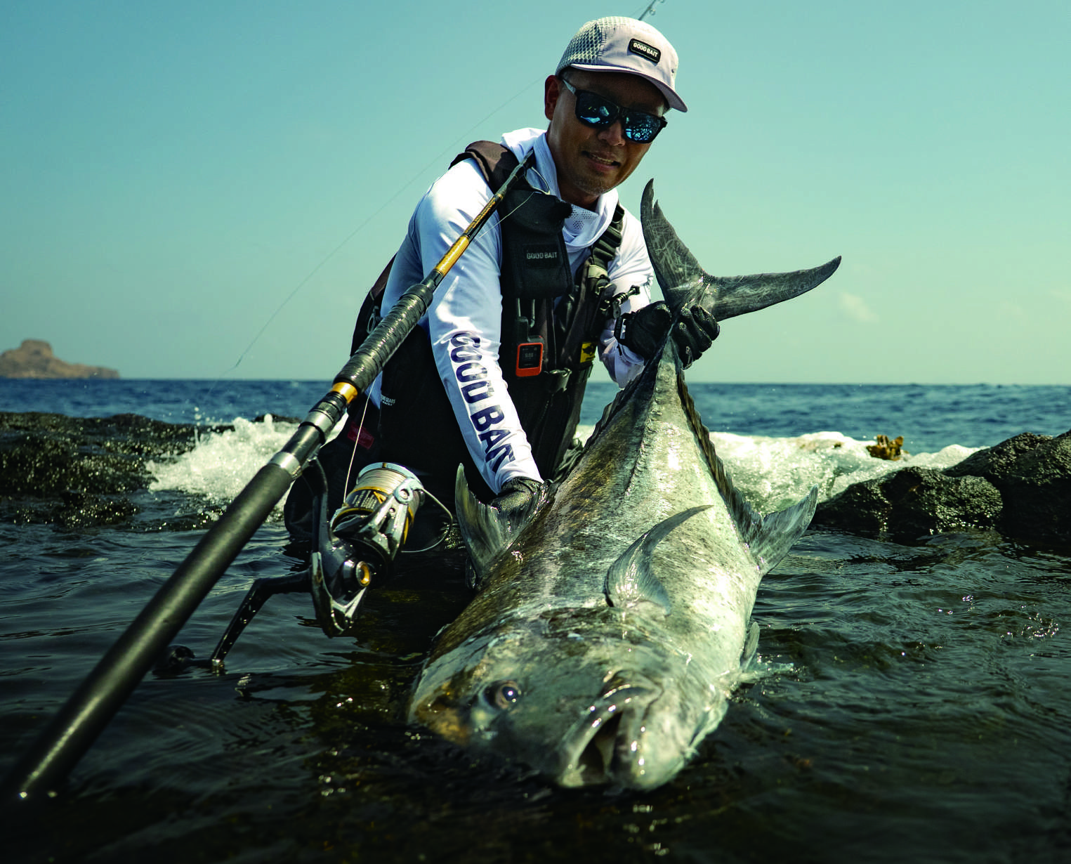 Carangue prise avec un leurre Good Bait